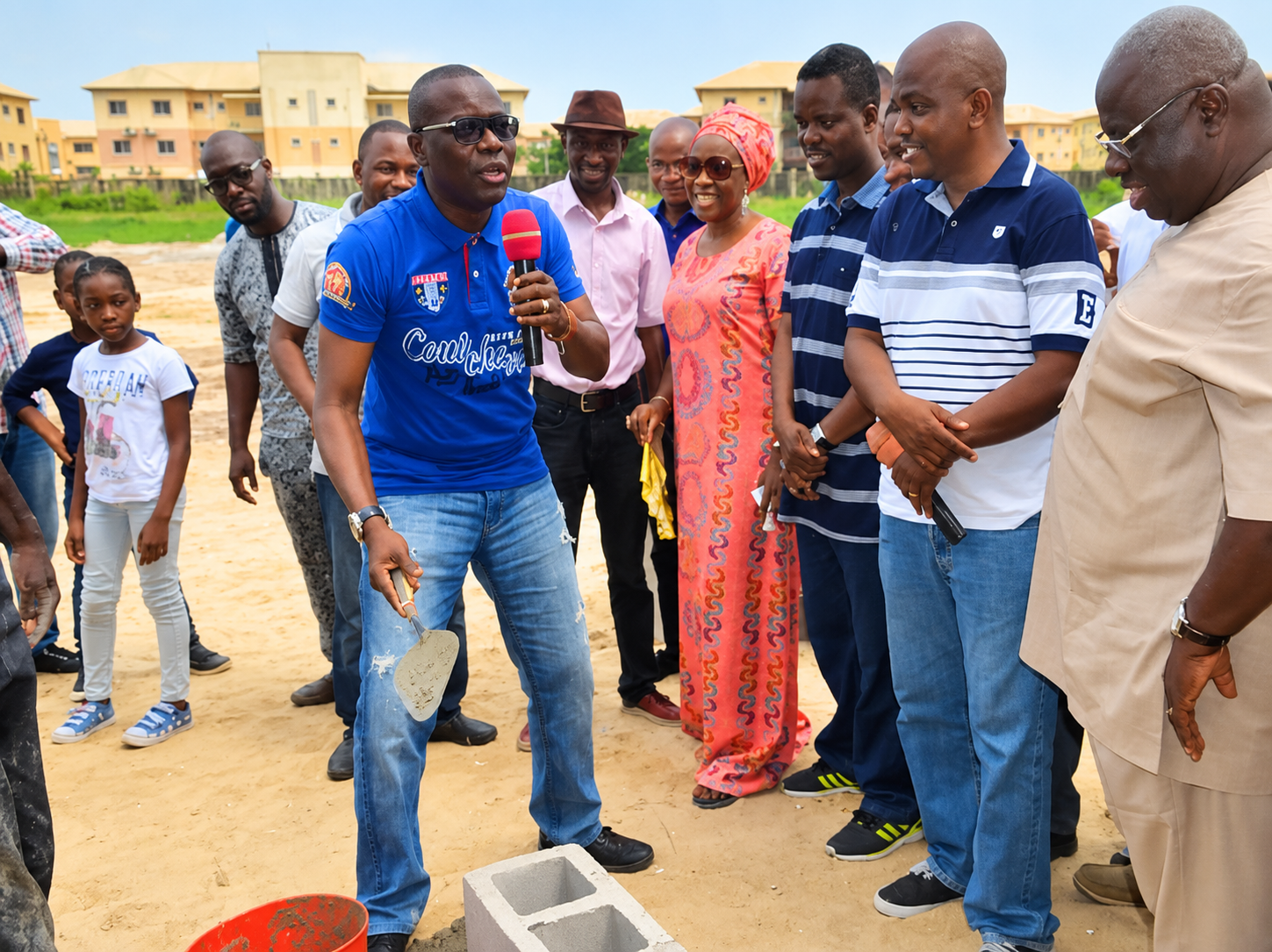 Governor Sanwo-Olu commissioning Courtland Villa Estate